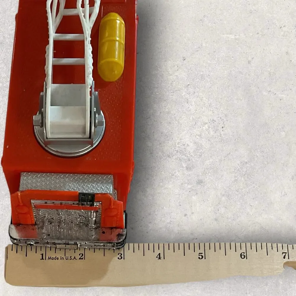 Tonka Large Plastic Ladder Fire Truck Red White Fire Engine Toy Used